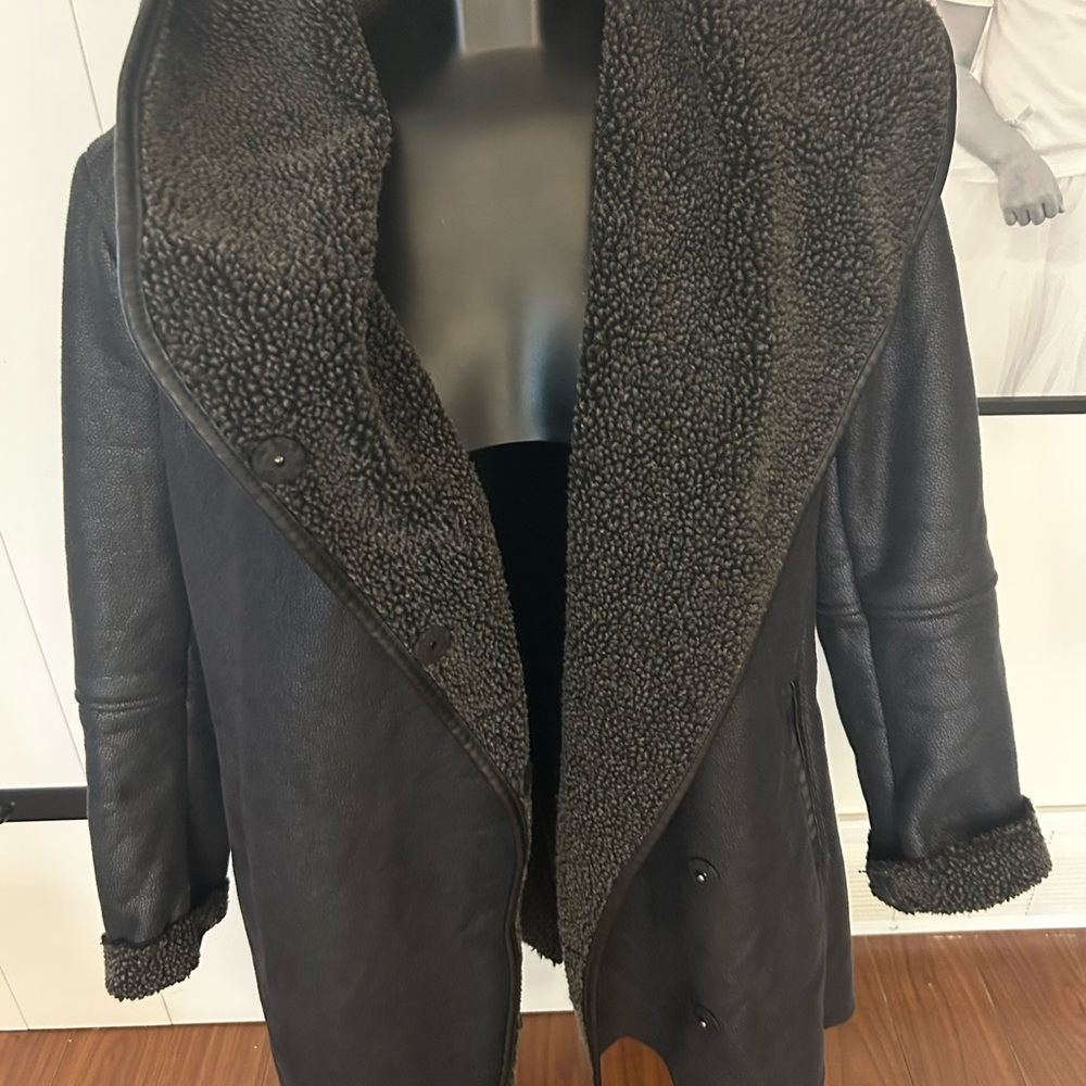 Women's Black Teddy Jacket with soft Lining
